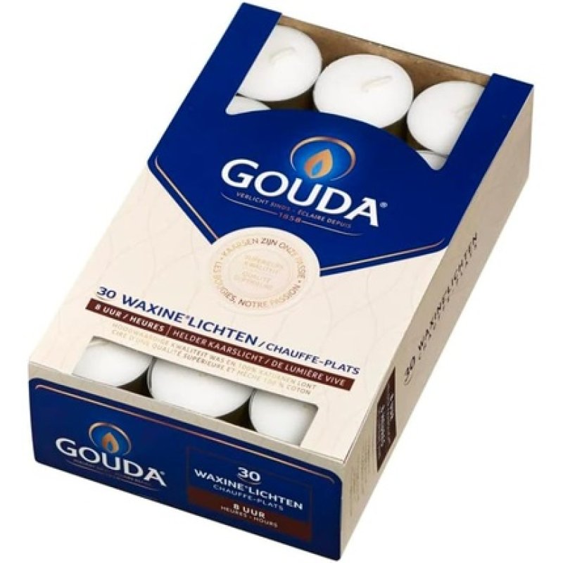 Gouda Wax Candle 8 Hours White