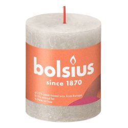 Bolsius Rustiko Shine bougie en cire Cylindre Gris 1 pièce(s)