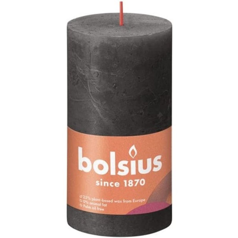 Bolsius Stompkaars Rust. Stormy Gray 130x68mm