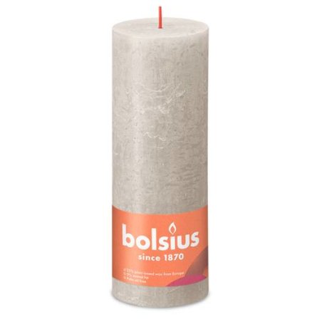 Bolsius Stompkaars Rust. Sandy Gray 190x68mm