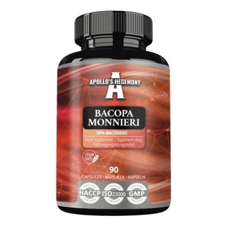 Apollo's Hegemony Bacopa Monnieri Dietary Supplement 90 Capsules