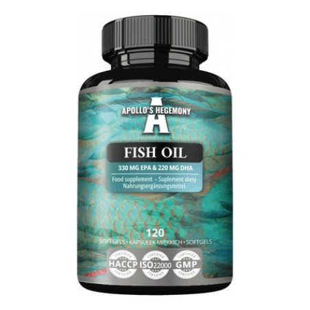 Apollo's Hegemony Fish Oil Dietary Supplement 120 Capsules