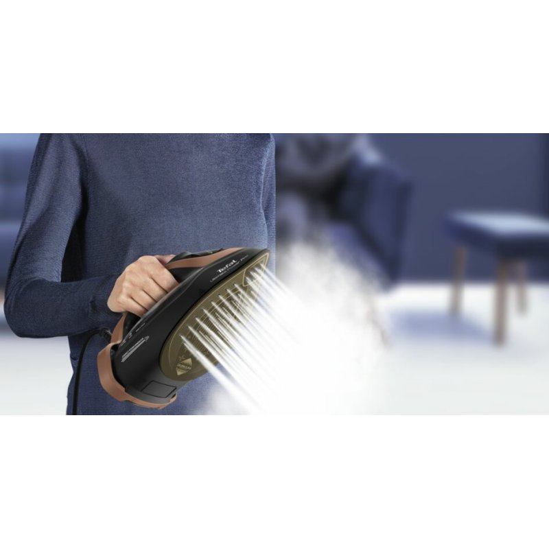 Tefal Ultimate Power Pro FV9E50 Dry & Steam iron Durilium AirGlide Autoclean soleplate 3200 W Black Copper