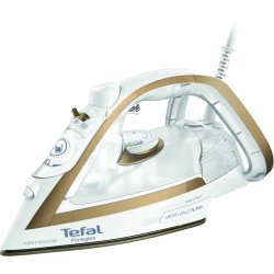 Tefal Puregliss FV8042 Dry & Steam iron Durilium AirGlide Autoclean soleplate 3000 W Bronze White