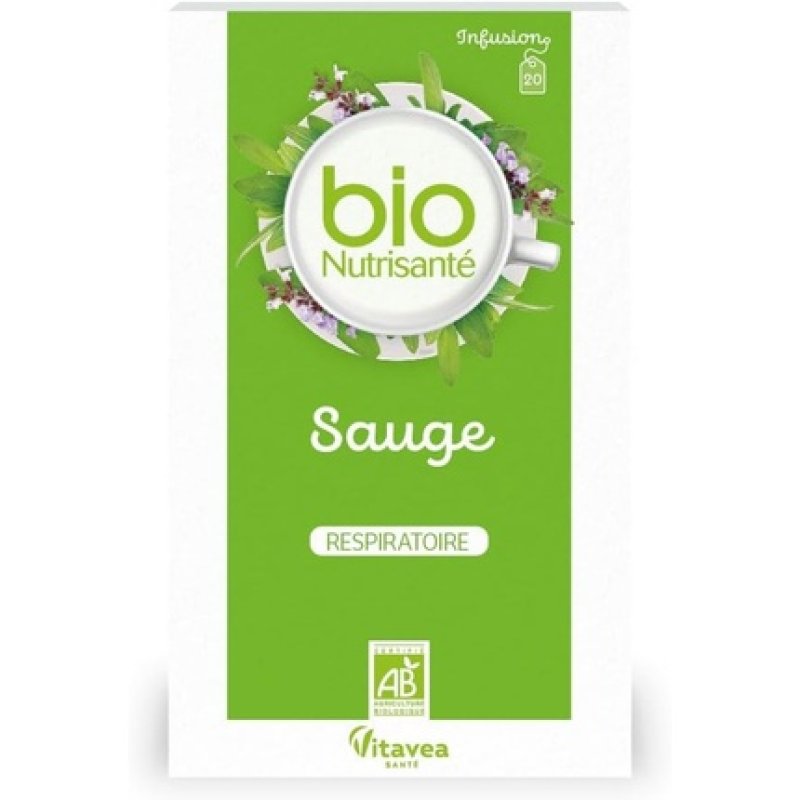 Vitavea Infusion Respiratory Sage Organic 20 Sachets