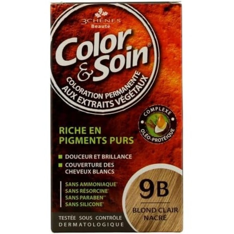 Les 3 Chenes Color & Soin Permanent Color Care Pearly Light Blonde 9B