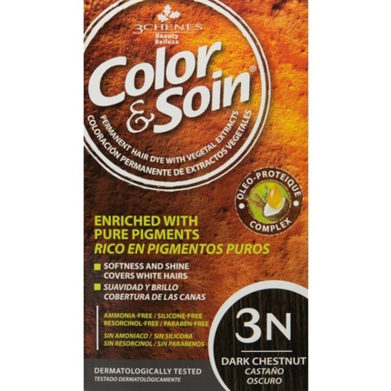 Les 3 Chenes Color & Soin Permanent Color Care Dark Chestnut 3N