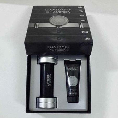 Davidoff Champion Set - EDT Spray 3oz & Hair and Body Shampoo 2.5oz