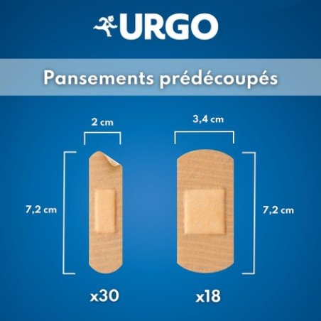 Urgo Stretch Non-Stick Compress Dressings Family Box - Pack of 48