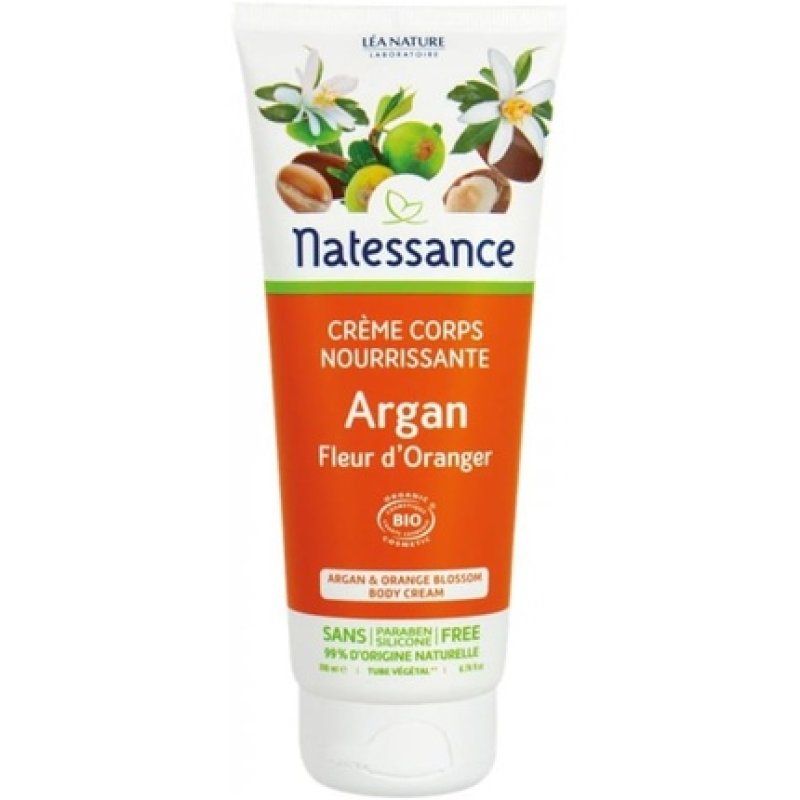 Natessance Argan Orange Blossom Body Cream 200ml