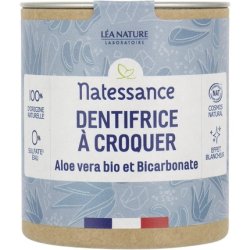 Natessance Organic Aloe Vera and Bicarbonate Toothpaste 80 Tablets