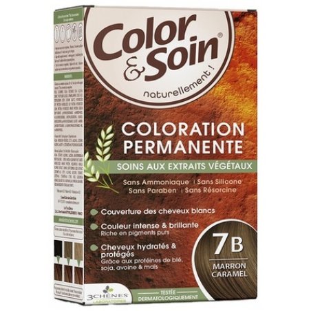 Les 3 Chenes Color & Soin Permanent Hair Colour Brown Caramel 7B