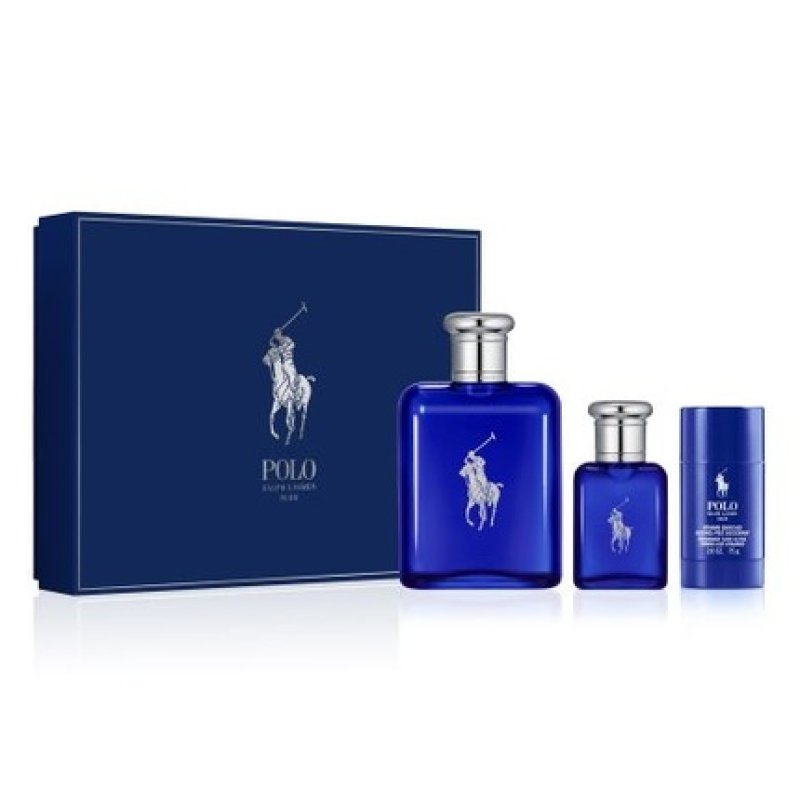 Ralph Lauren Polo Blue Gift Set 125ml EDT 40ml EDT 75g Deodorant Stick