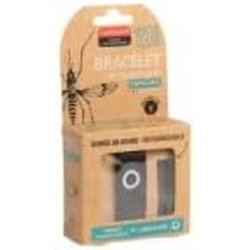 Manouka Mosquito and Fly Repellent Bracelet - 30 Days Black Made in France