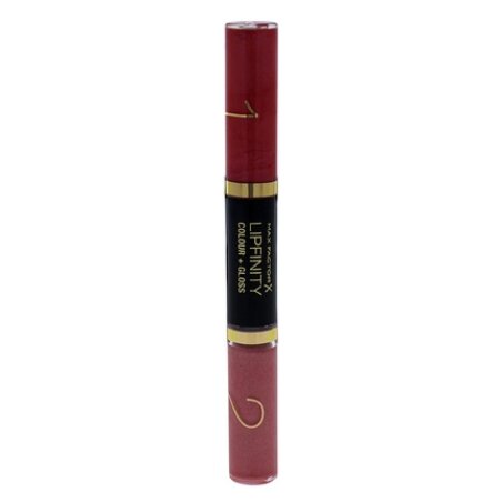 Max Factor Lipfinity Colour & Gloss Gleaming Coral 570 10 Hour Lip Gloss - Intense Pink and Multidimensional Gloss for