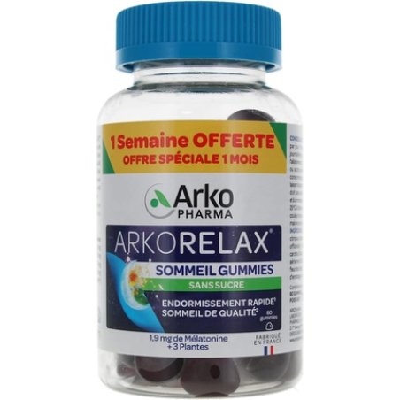 ARKORELAX® Sommeil Gummies - 60 gummies dont 1 semaine OFFERTE