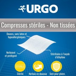 Urgo Sterile Nonwoven Compresses for Family & Infants 100 Compresses 7.5