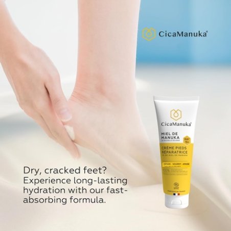 Cicamanuka Manuka Honey Repairing Foot Cream Iaa15 for Heels