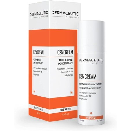 Dermaceutic C25 Cream Antioxidant Day Cream with Vitamin C, Vitamin E, Vitamin B5, Vitamin E and Polyphenols 30ml