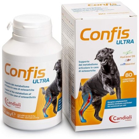 Candioli Confis Ultra Food Supplement For Dogs And Cats, 80 Cpr