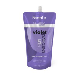 Fanola Hair Bleaching No Yellow Oxidant Violet 5 Volume 15 - 1000 Milliliters