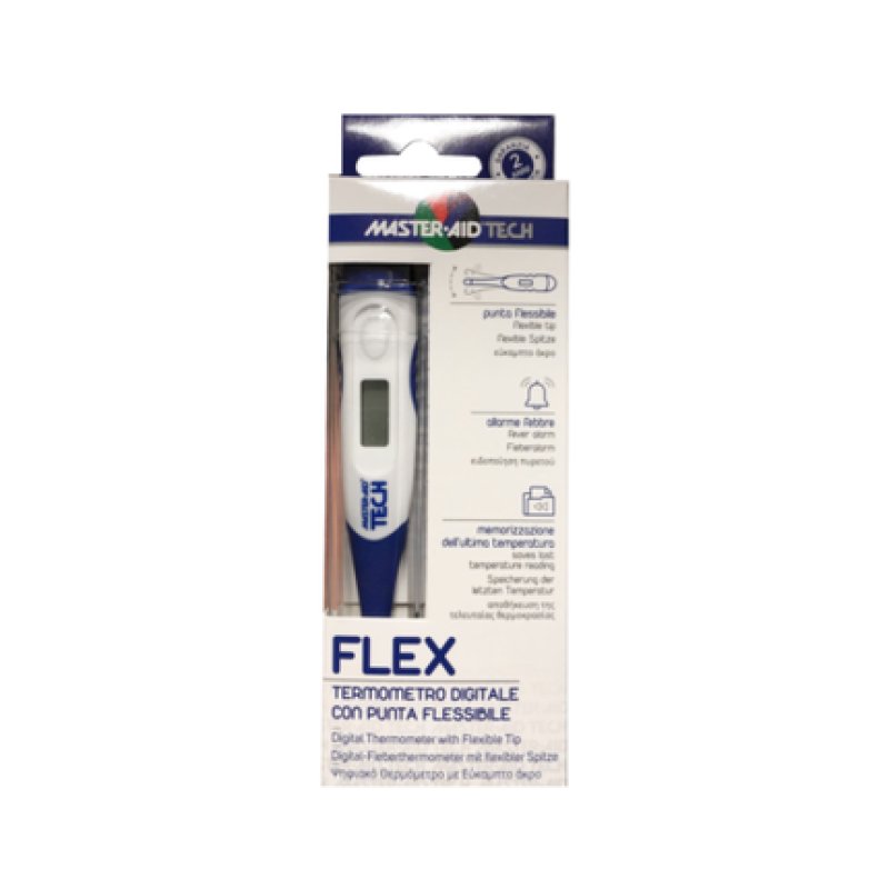 Master-Aid Tech Flex Digital Thermometer with Flexible Tip