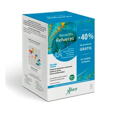 Aboca Natura Mix Advanced Refuerzo Herbal Supplements 28 Envelopes