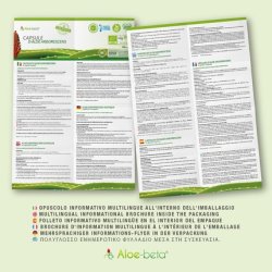 ALOEBETA Organic Aloe Arborescens Capsules - 100% Organic Aloe Vera Capsules - Made in Italy - Organic Dietary