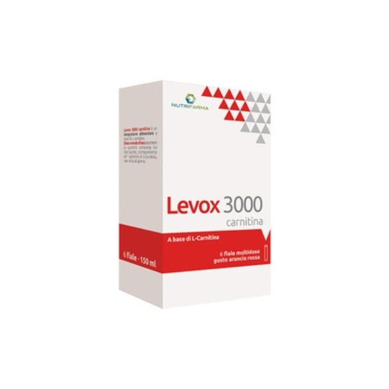 Levox 3000 Carnitine NutriFarma by Aqua Viva 6 Blood Orange Vials