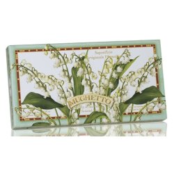 Saponificio Artigianale Fiorentino Lily Of The Valley Gift Soap Set 3x4.40oz Bars