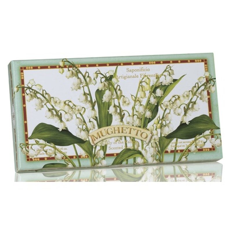 Saponificio Artigianale Fiorentino Lily Of The Valley Gift Soap Set 3x4.40oz Bars