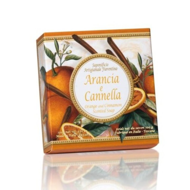 Fiorentino Craft Soap Factory Orange and Cinnamon Soap 100g