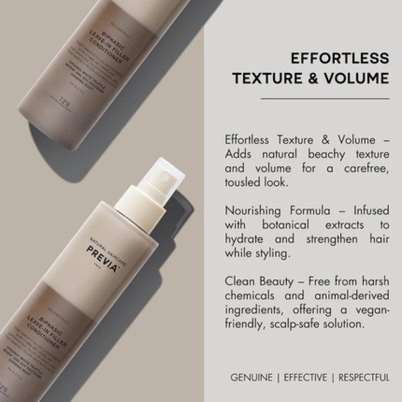 Previa Biphasic Spatula Conditioner with Organic White Truffle Extract 200ml