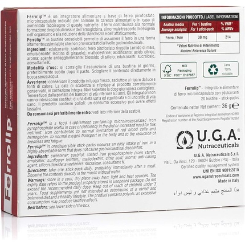 Ferrolip Microsomal Iron Supplement Better Bioavailability No Metallic Flavor Excellent Gastric Tolerance Melts