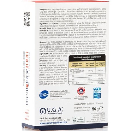 MEAQUOR 1000 with 1000mg EPA and DHA per Capsule