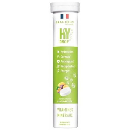 Granions Hy Drop Vitamins and Minerals Effervescent Tablets - 20 Count