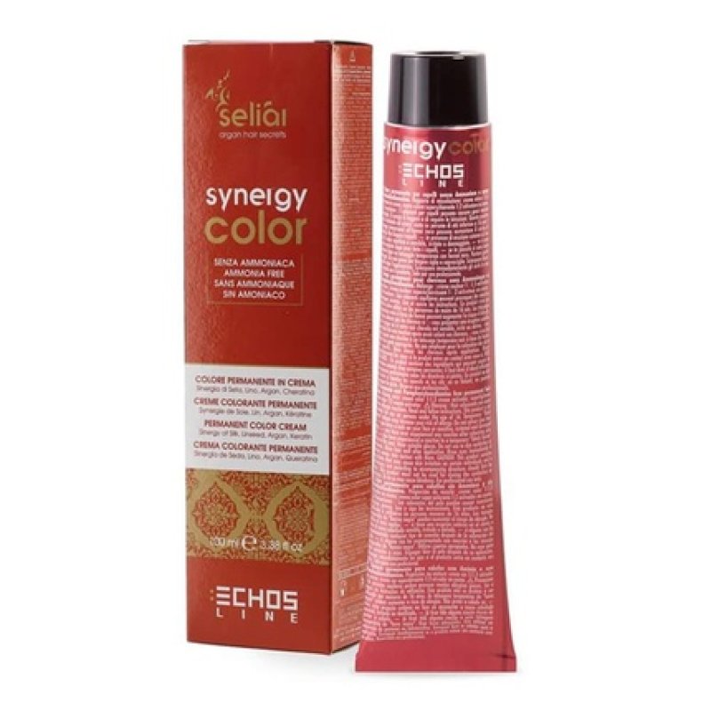 ECHOSLINE Seliàr Synergy Color Ammonia-Free Cream Color for Light Brown Blonde Hair 8.7 Multicolor
