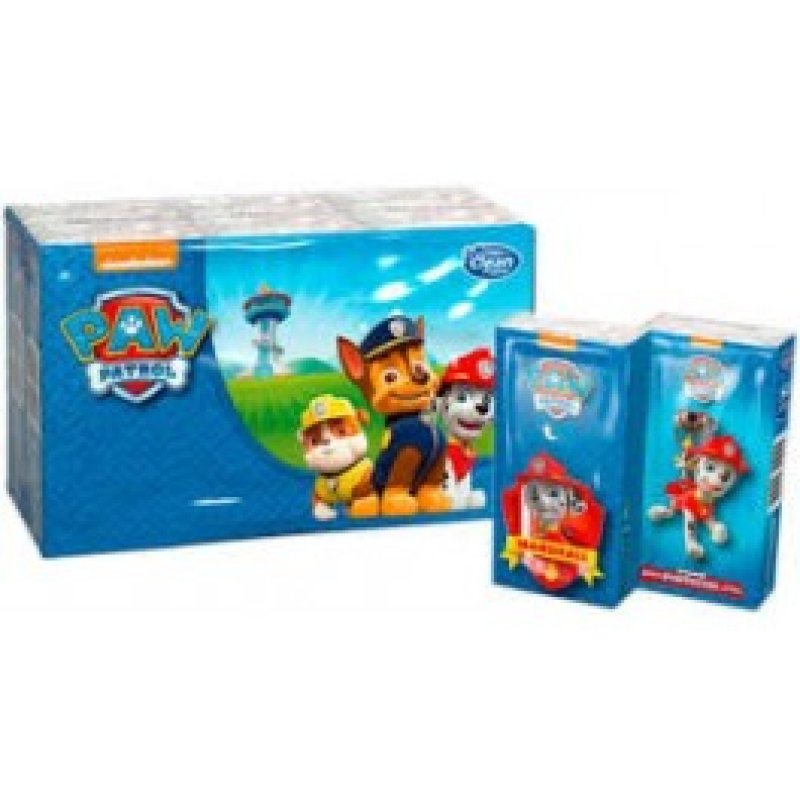 1 Pack Of 6 Packets Of Paw Patrol Tissues
