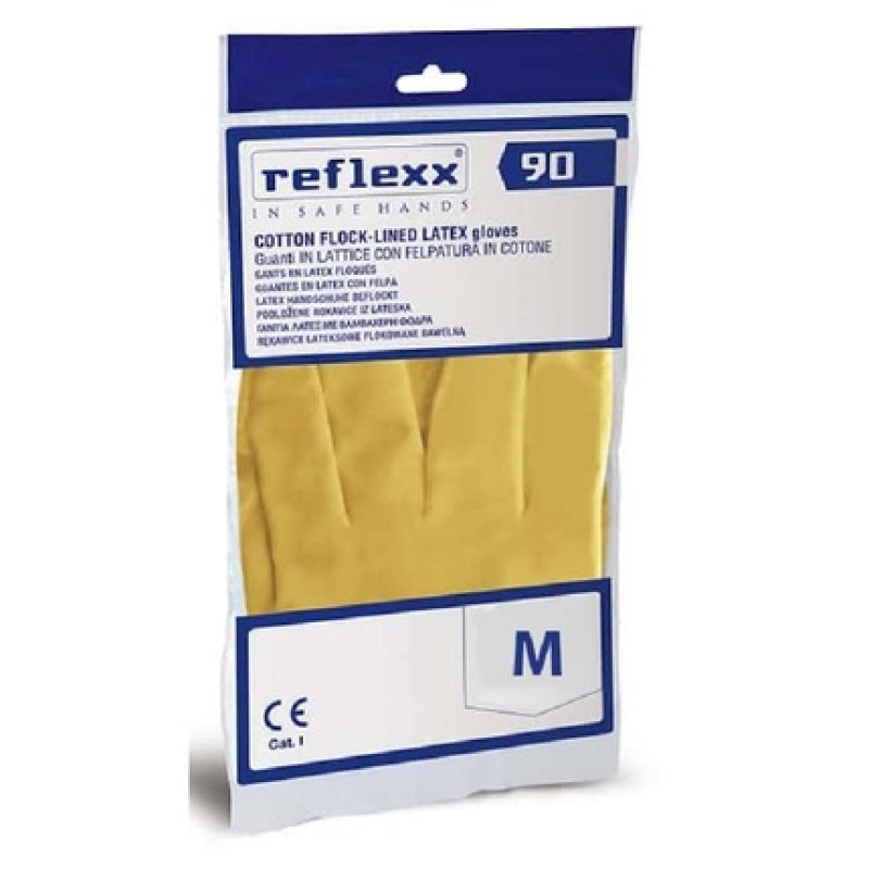 Reflex Latex Dishwashing Gloves M