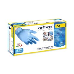 Reflexx R72 Powder-Free Nitrile Gloves L Light Blue