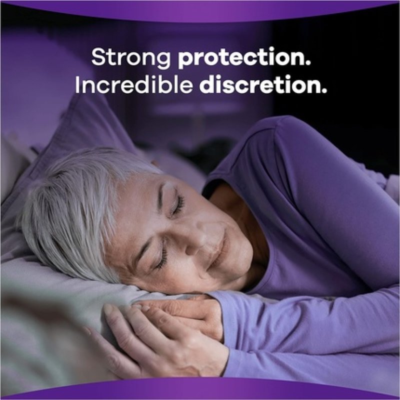 Always Discreet Incontinence Pads Plus Women Ultimate Night 48 High Absorbency Pads Odor Neutralizer