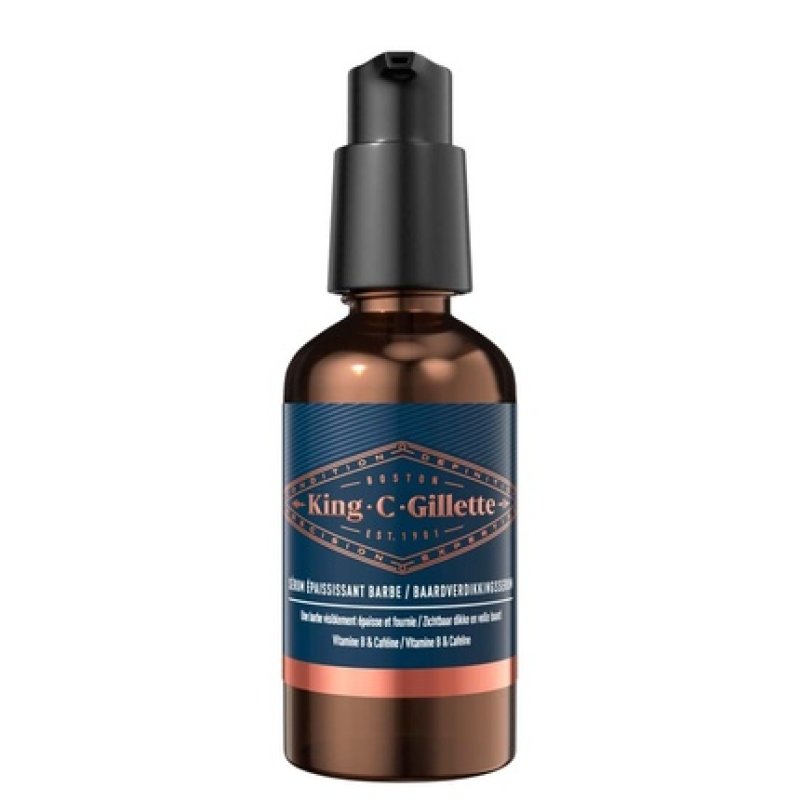King C. Gillette Formulated with Vitamin B and Caffeine 50ml Beard Thickener