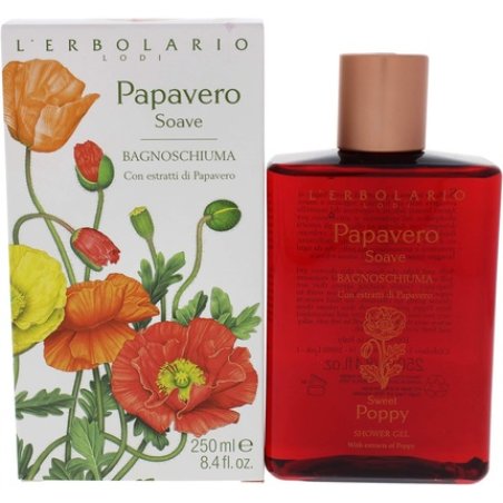 LErbolario Sweet Poppy Shower Gel for Women 8.4oz