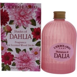 L'Erbolario Shades of Dahlia Fragrance for Woods Scented 250ml with Woven Rattan Chopsticks
