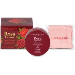 LErbolario Hand Balm Purple Rose 75ml Hand Lotion with Gallic Rose and Shea Butter Moisturizing and Nourishing