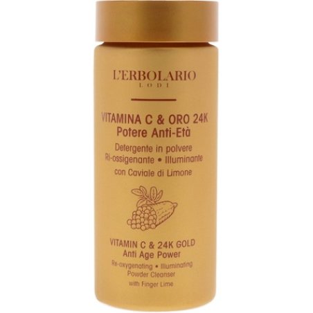 Lerbolario Vitamin C and 24k Gold Anti-Age Power Cleanser for Women 1.23oz