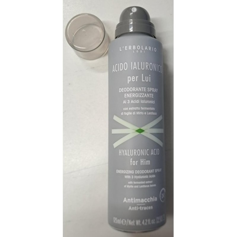 L'Erbolario Hyaluronic Acid For Him Energizing Deodorant Spray 125ml