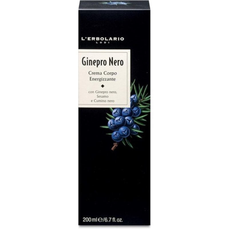 L'Erbolario Black Juniper Energy Saving Body Cream 200ml