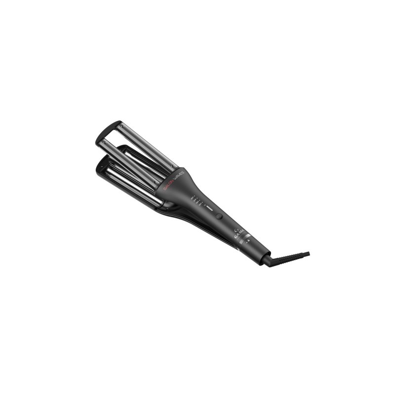 Ga Ma Hair Curler Pc5009 - Salon Curl Waves With Led Silk In Black And Silver