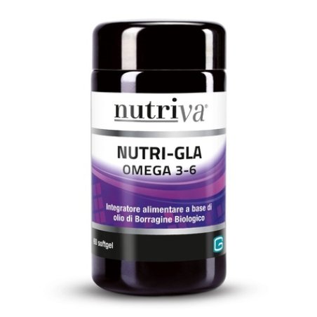 Nutriva Nutri-GLA BIO Skin Supplement Softgel Capsules with Borage Seed Oil 745mg
